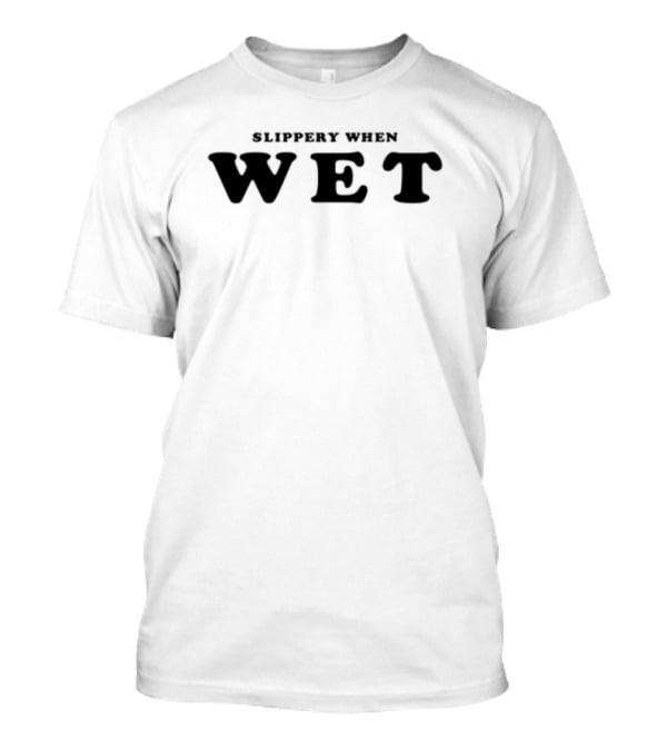 Renee Rapp Slippery When Wet Retro Block Lettering T-Shirt
