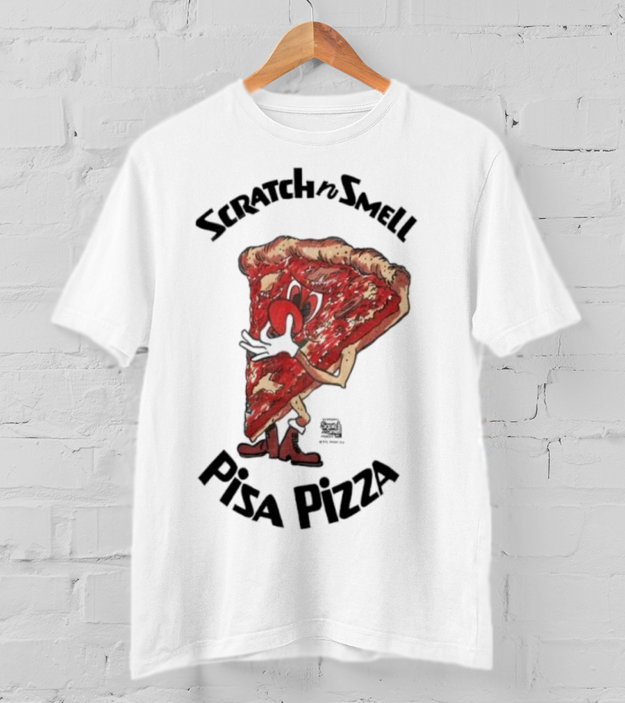 Scratchn Smell Pisa Pizza Slice Fun T-Shirt