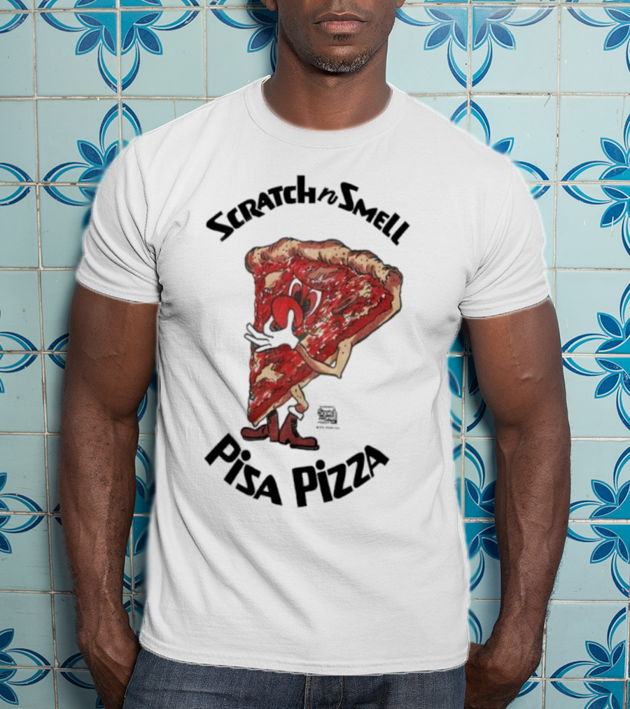 Scratchn Smell Pisa Pizza Slice Fun T-Shirt