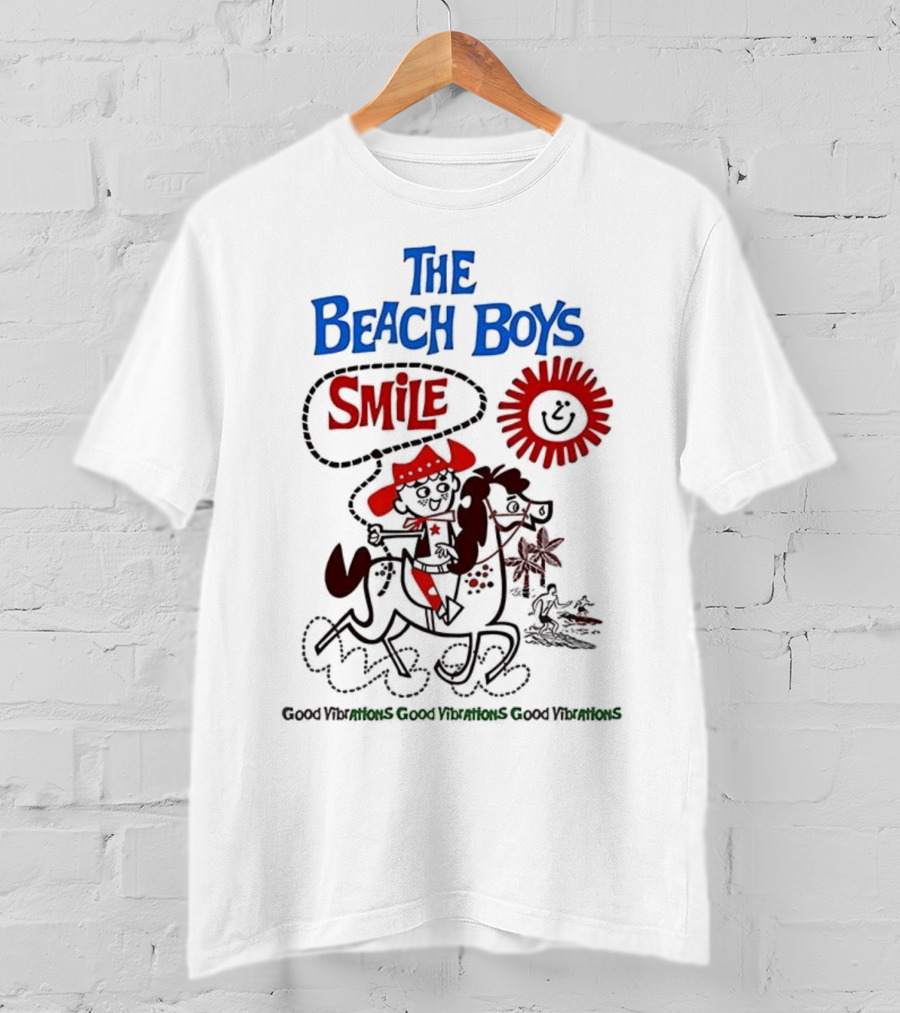 The Beach Boys Smile Album Artwork Sunshine Surfing Vibes T-Shirt