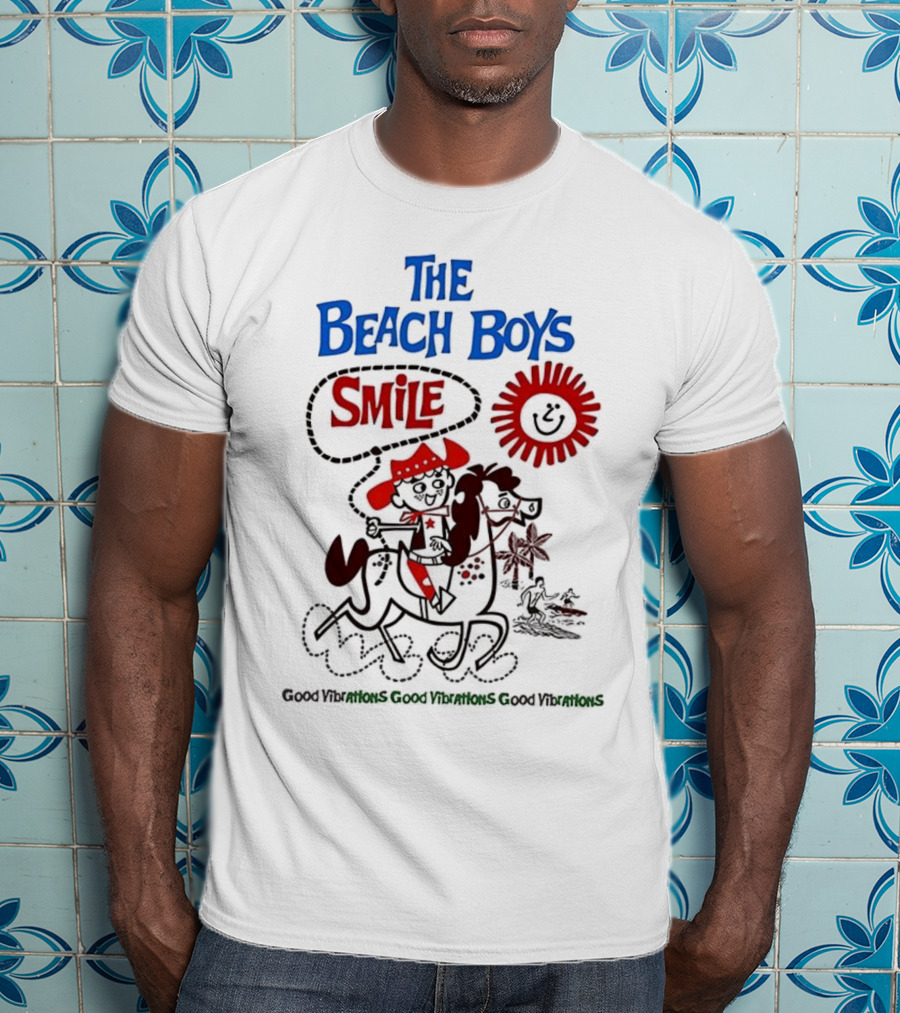 The Beach Boys Smile Album Artwork Sunshine Surfing Vibes T-Shirt