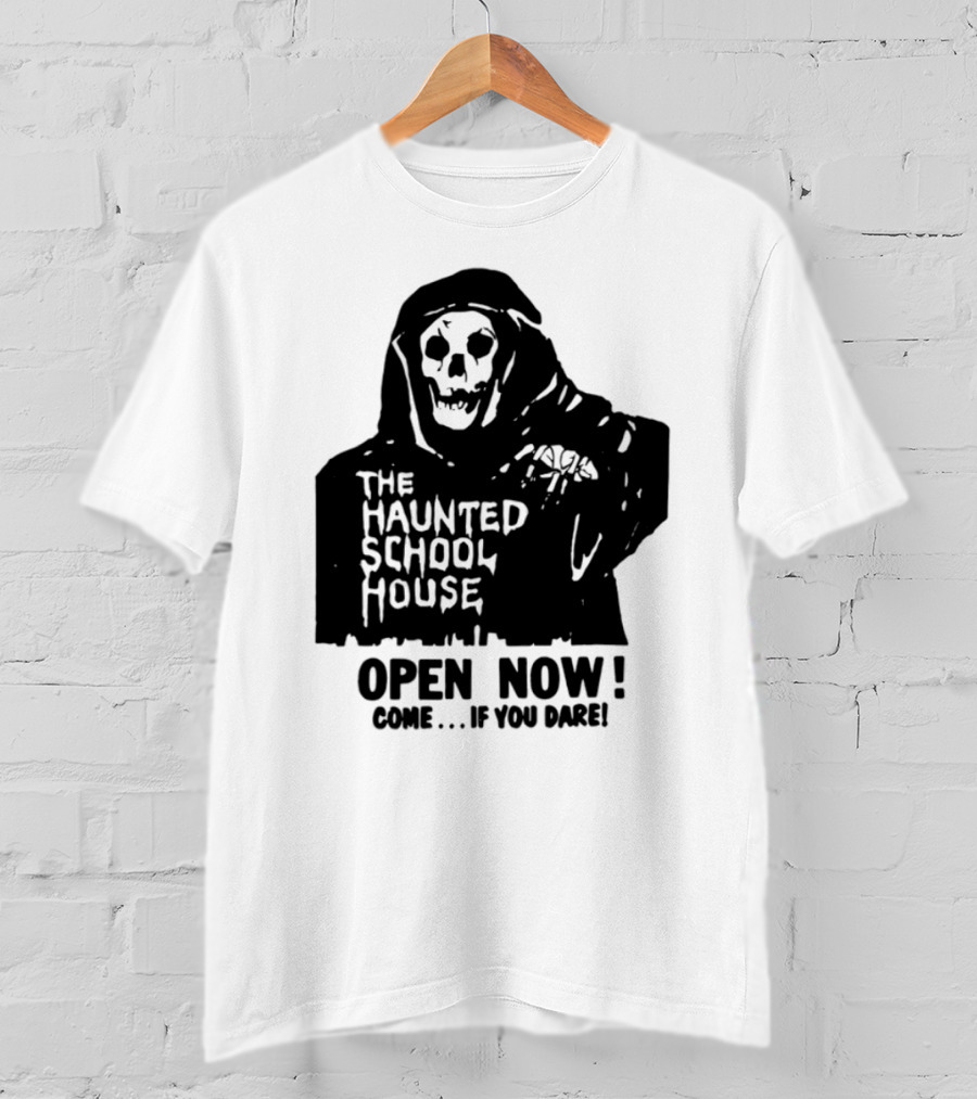 The Haunted School House Horror Movie Eerie Childhood Education Ghost Story T-Shirt