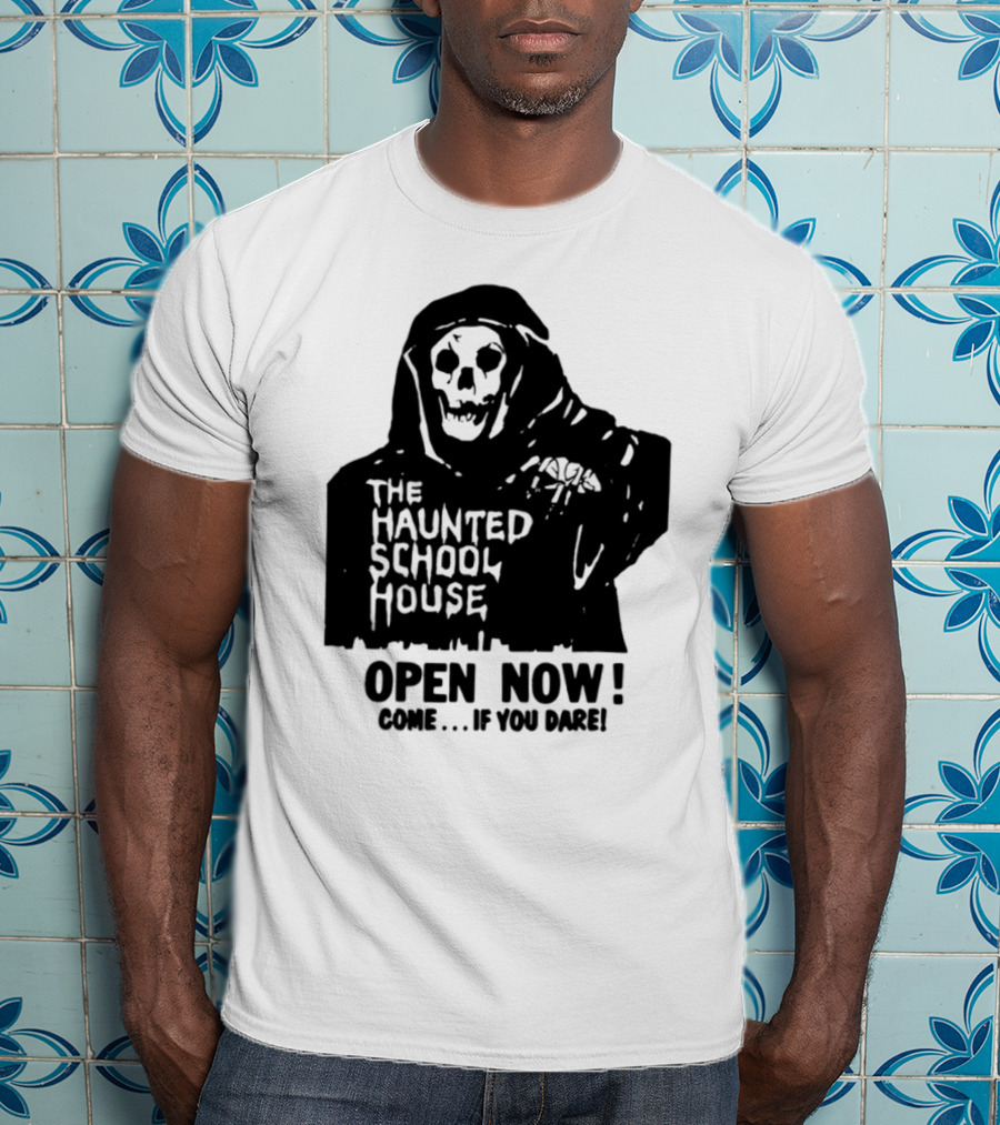 The Haunted School House Horror Movie Eerie Childhood Education Ghost Story T-Shirt