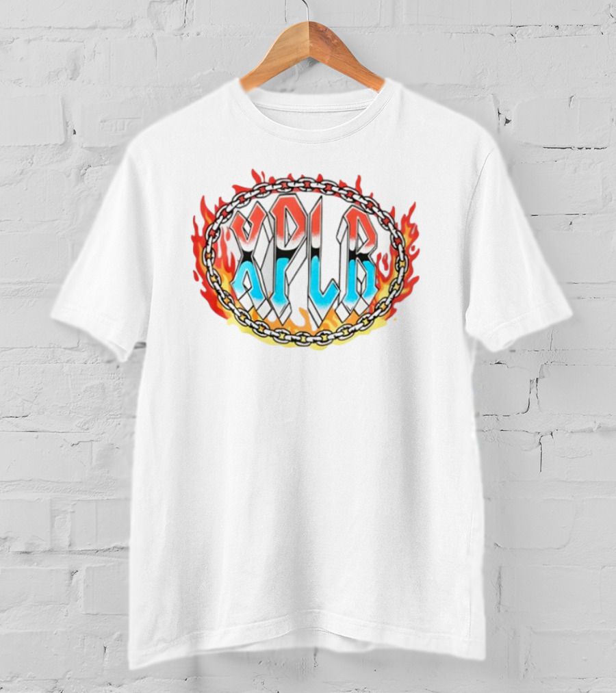 Xplr Flame Chain Design With Bold Font T-Shirt