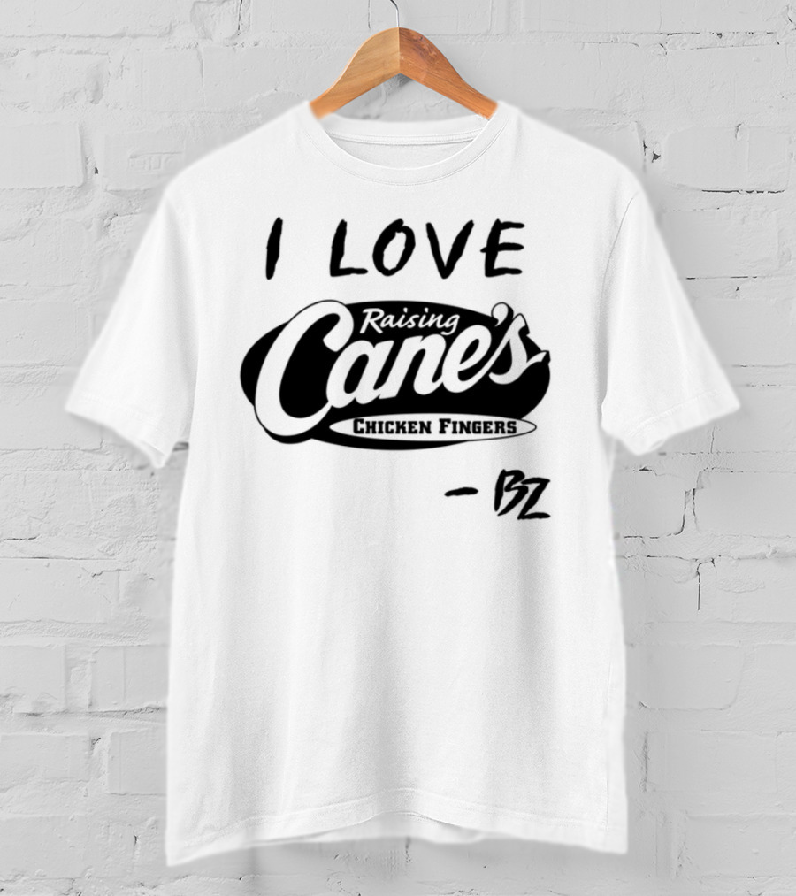 Bailey Zimmerman I Love Raising Cane’s Chicken Fingers FZ T-Shirt