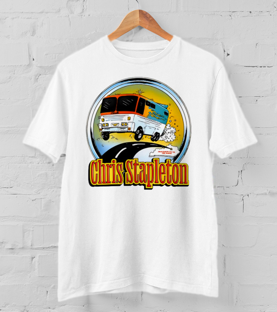 Chris Stapleton Youth Bus Flying Road Adventure T-Shirt