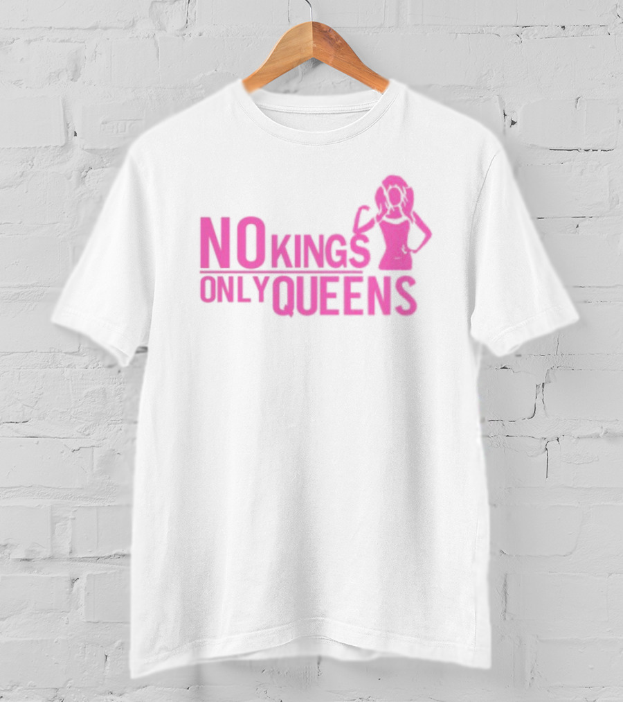 Mrwilliamsprek No Kings Only Queens Empowerment Pink Iconic Statement T-Shirt