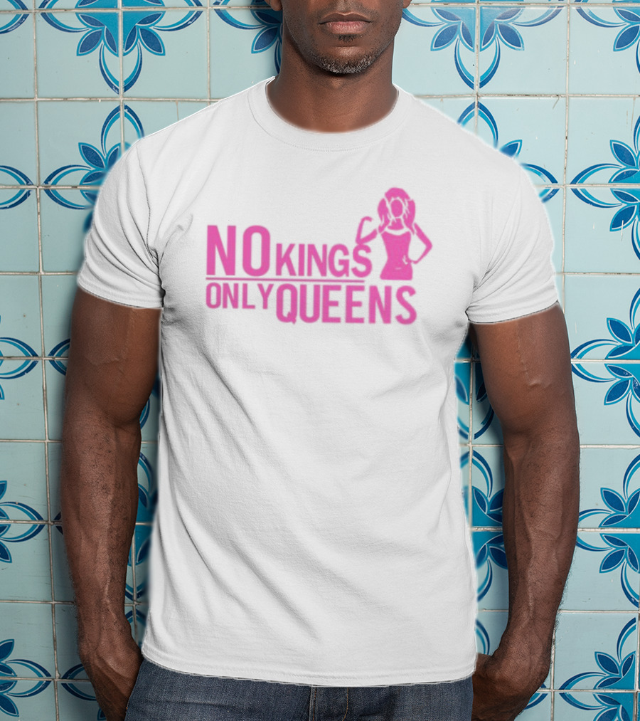 Mrwilliamsprek No Kings Only Queens Empowerment Pink Iconic Statement T-Shirt