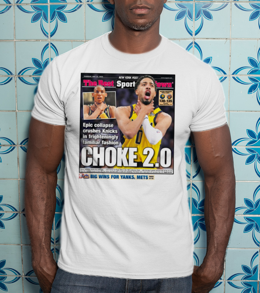 New York Post Epic Collapse Choke 2.0 Knicks Frighteningly Familiar Fashion T-Shirt