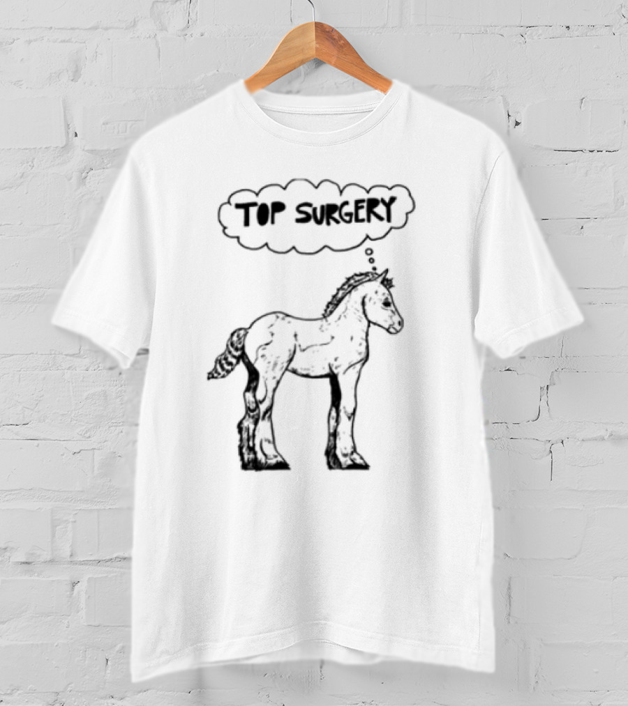 Oatmilklady Top Surgery Pony Graphic T-Shirt