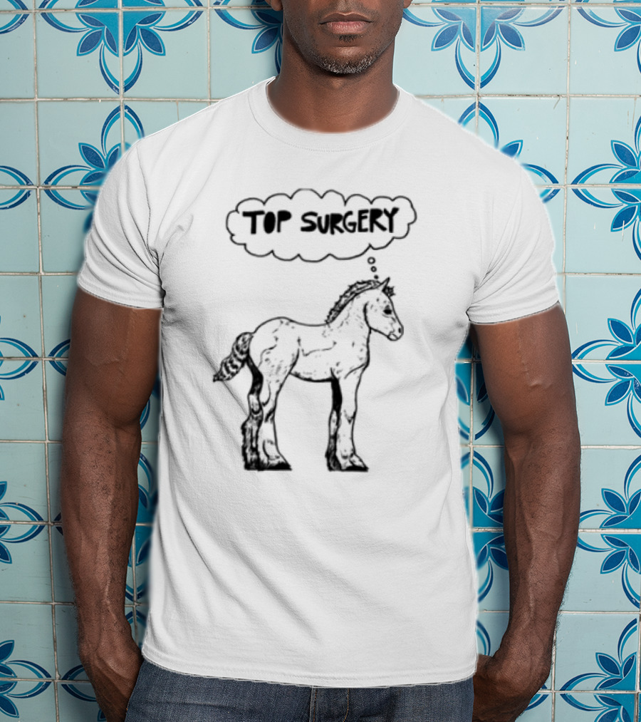 Oatmilklady Top Surgery Pony Graphic T-Shirt