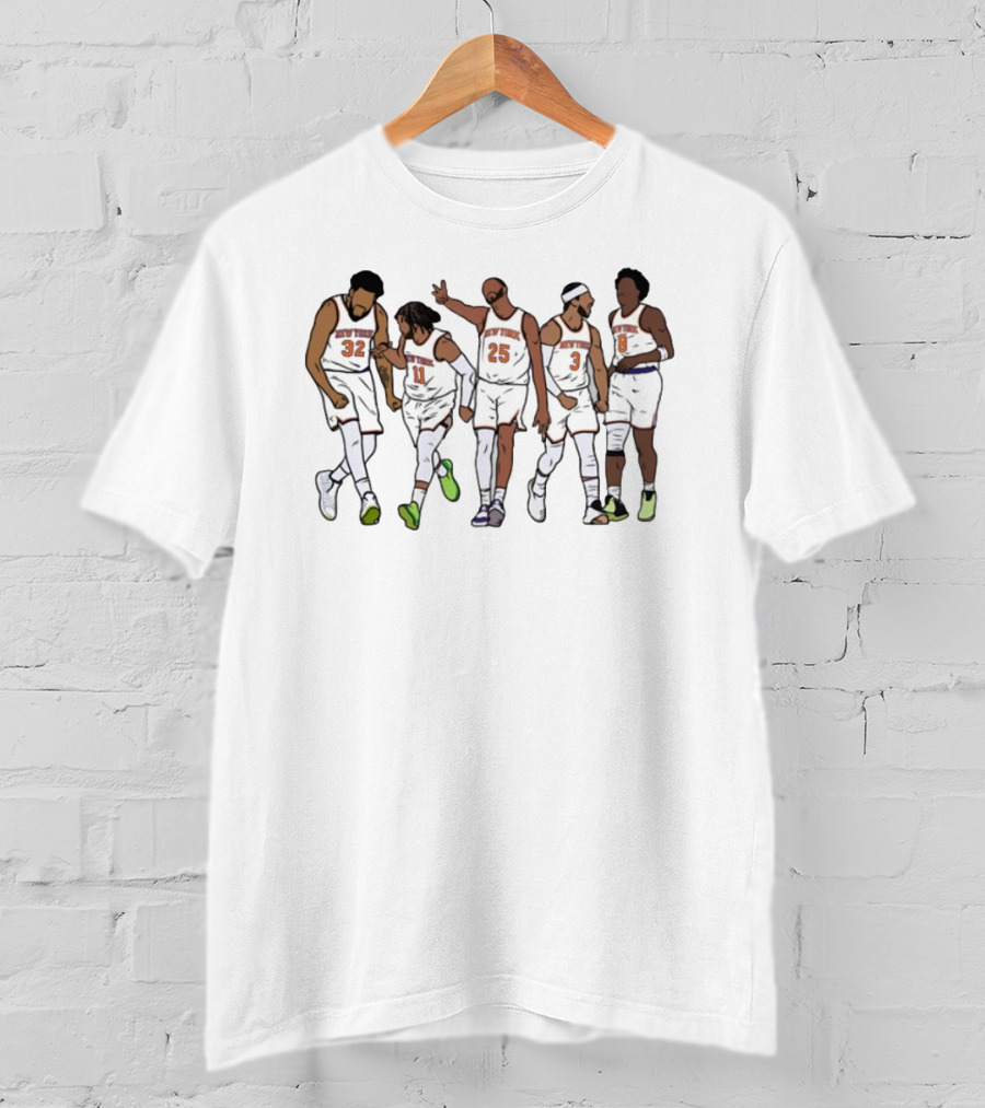 New York Basketball Brunson Hart Classic Team Players Illustration T-Shirt