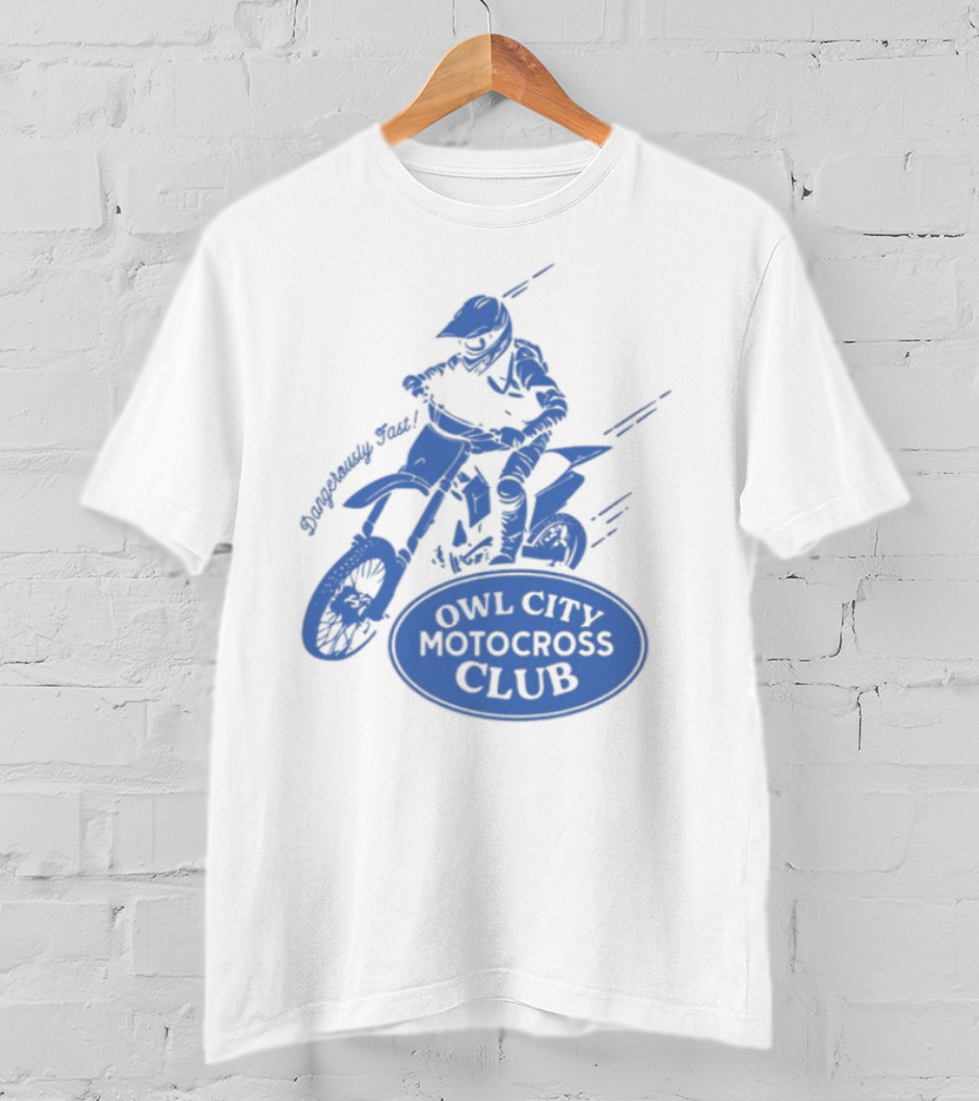 Owl City Motocross Club Dirt Bike Racer Adventure T-Shirt