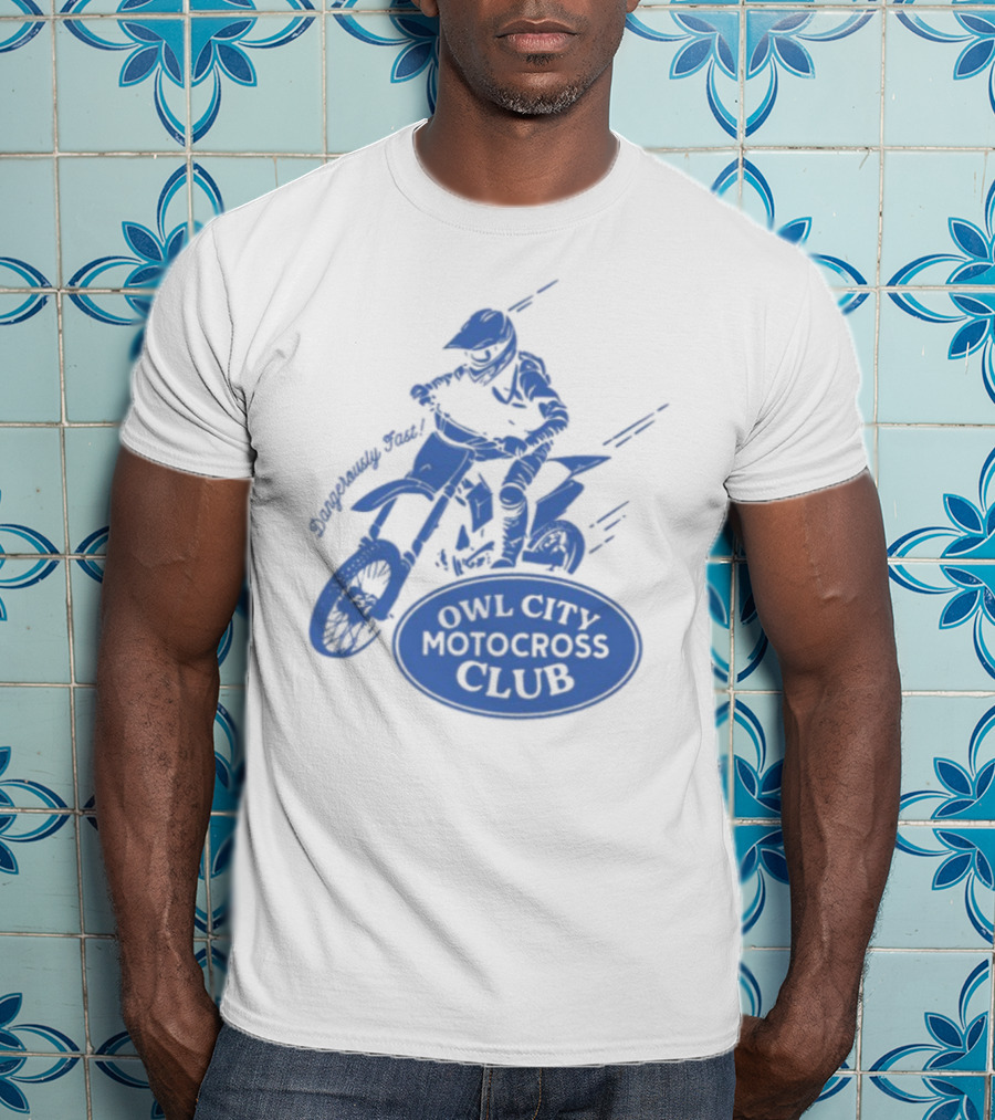 Owl City Motocross Club Dirt Bike Racer Adventure T-Shirt