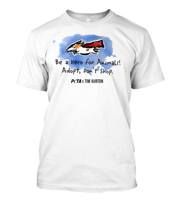 Peta X Tim Burton Hero For Animals Super Levi T-Shirt