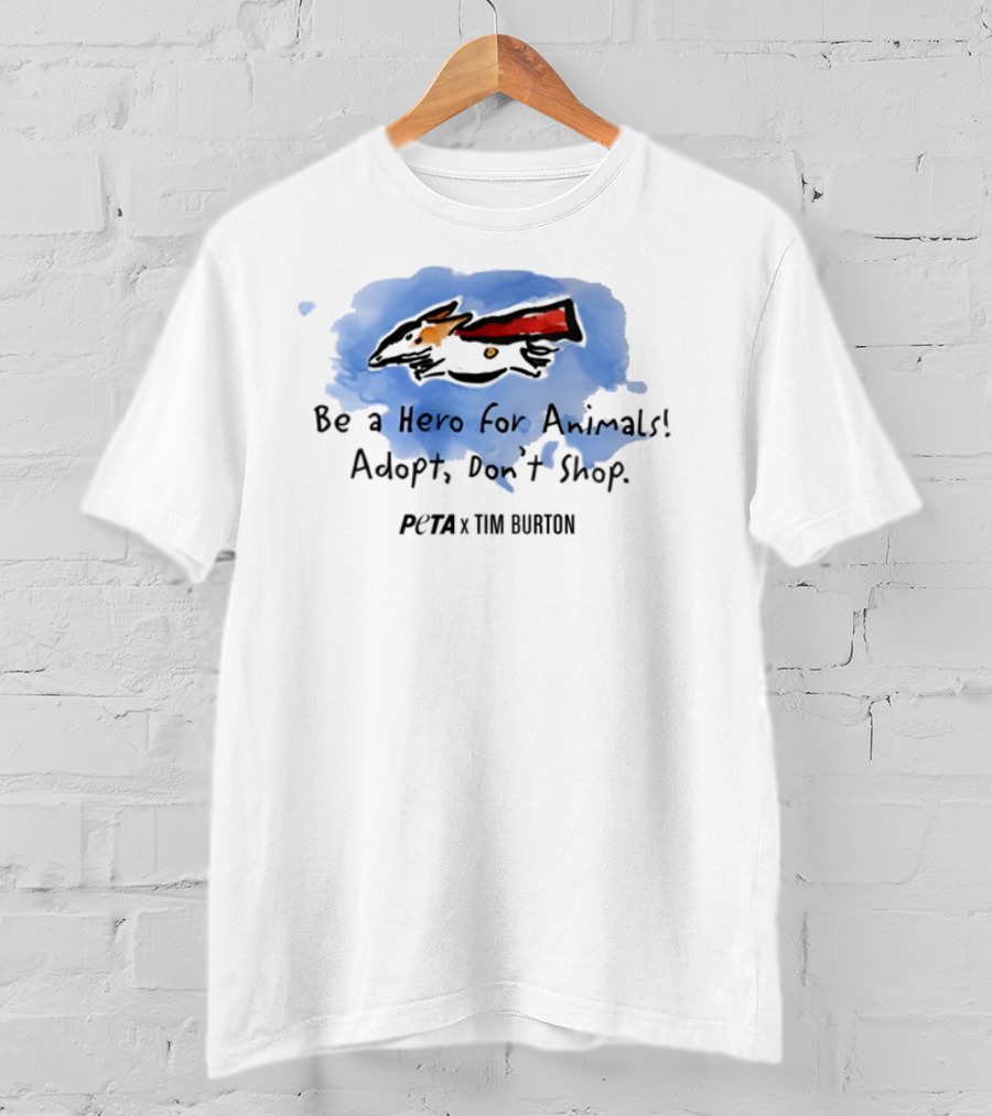 Peta X Tim Burton Hero For Animals Super Levi T-Shirt