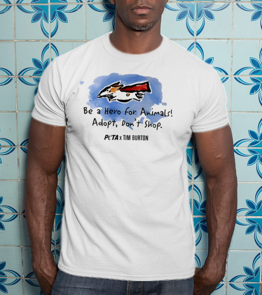 Peta X Tim Burton Hero For Animals Super Levi T-Shirt