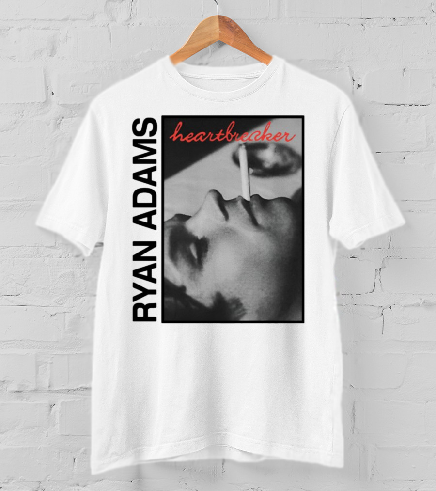 Ryan Adams Heartbreaker Anniversary Cigarette Portrait T-Shirt