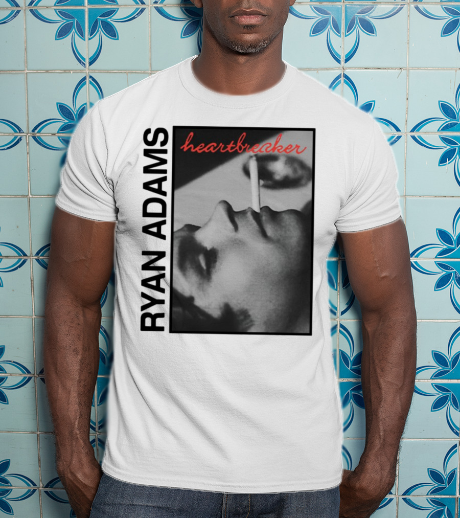 Ryan Adams Heartbreaker Anniversary Cigarette Portrait T-Shirt