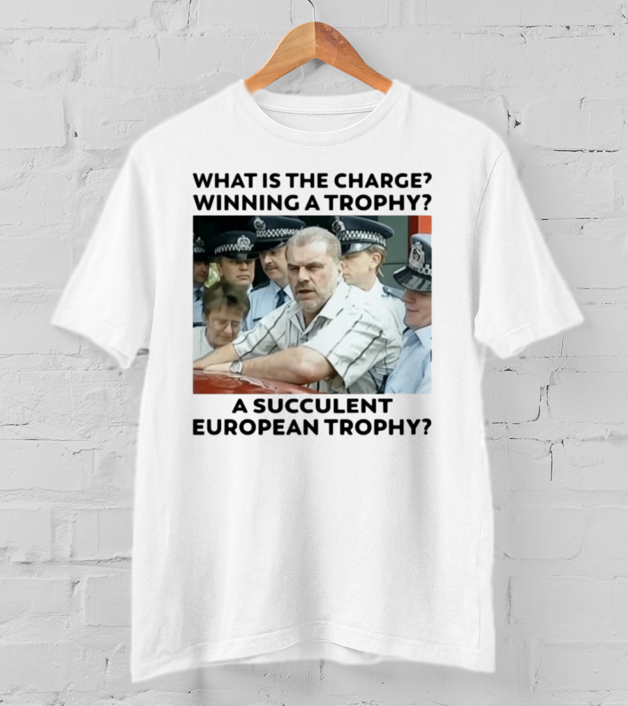 Winning A European Trophy Succulent Charge Police Scene T-Shirt