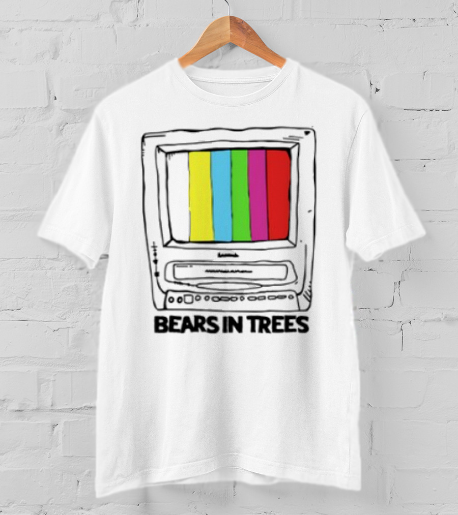 Bearsintrees TV Colorful Retro Bars Aesthetic T-Shirt