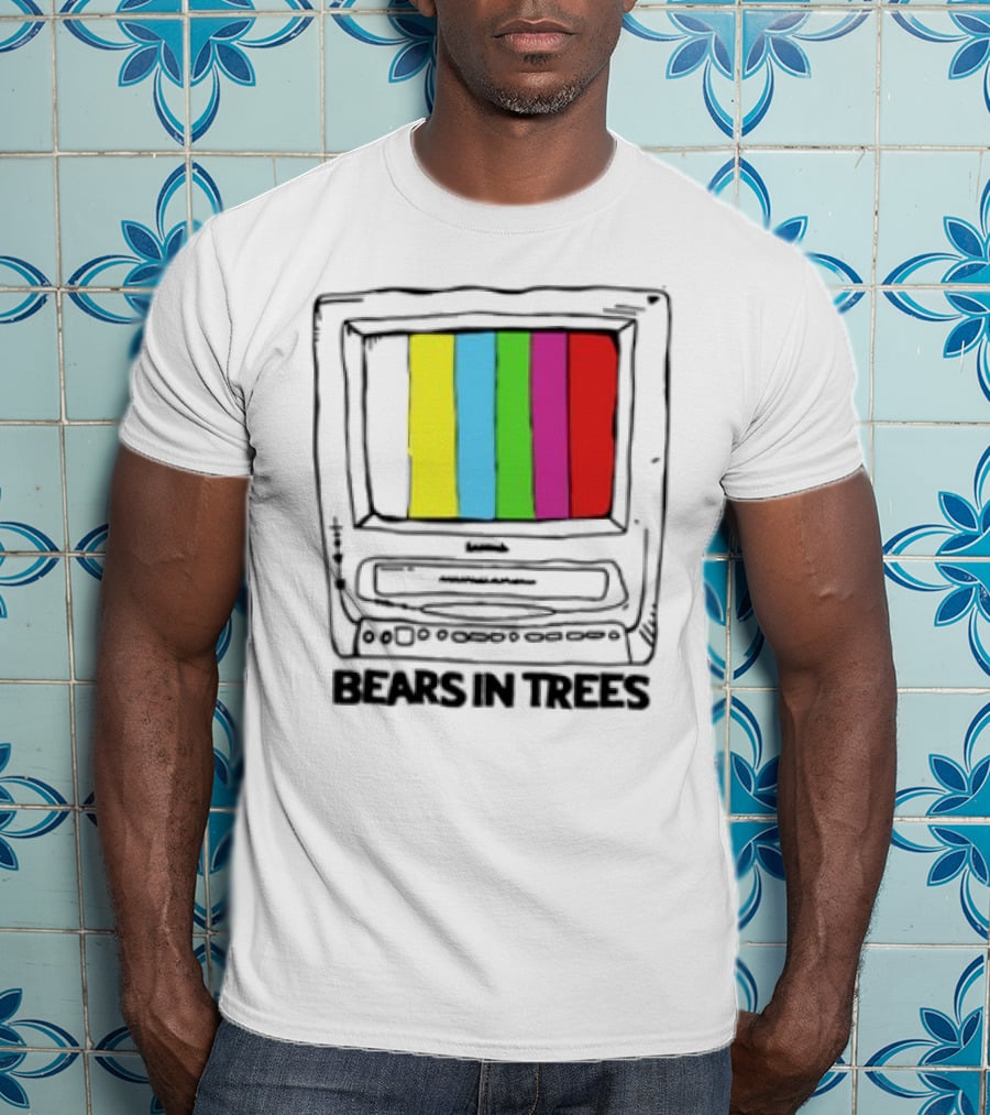 Bearsintrees TV Colorful Retro Bars Aesthetic T-Shirt