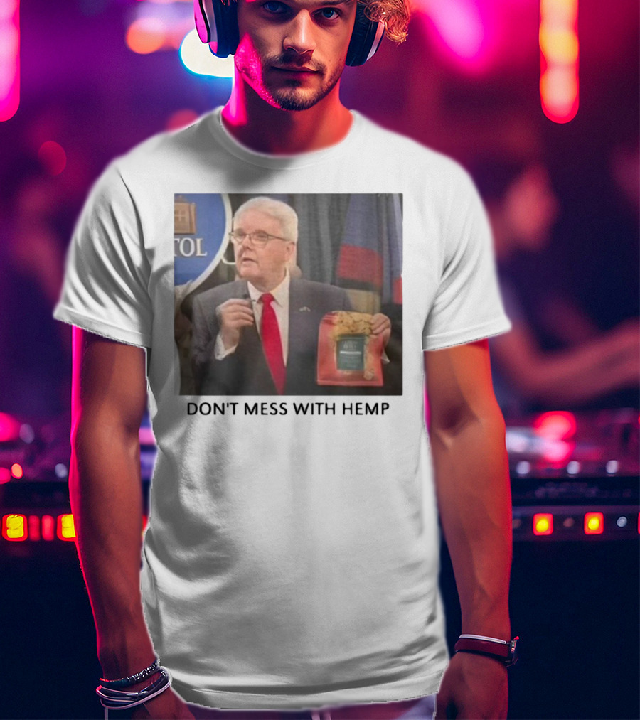 Don't Mess With Hemp Capitol Speech Red Tie Holder T-Shirt