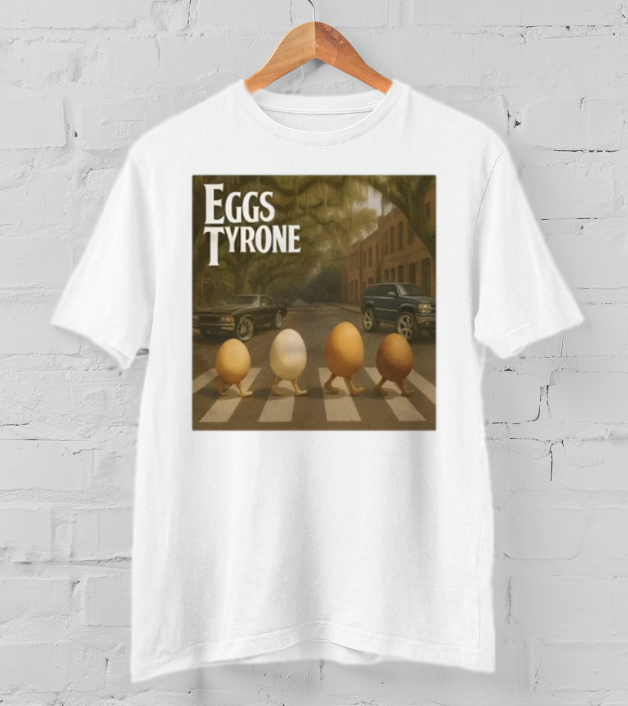 Eggs Tyrone Abbey Road Parody Street Scene T-Shirt