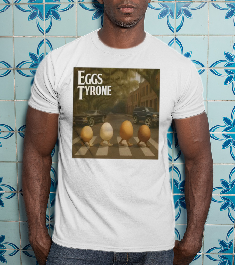 Eggs Tyrone Abbey Road Parody Street Scene T-Shirt
