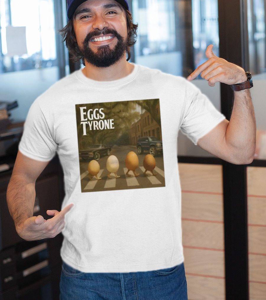 Eggs Tyrone Abbey Road Parody Street Scene T-Shirt