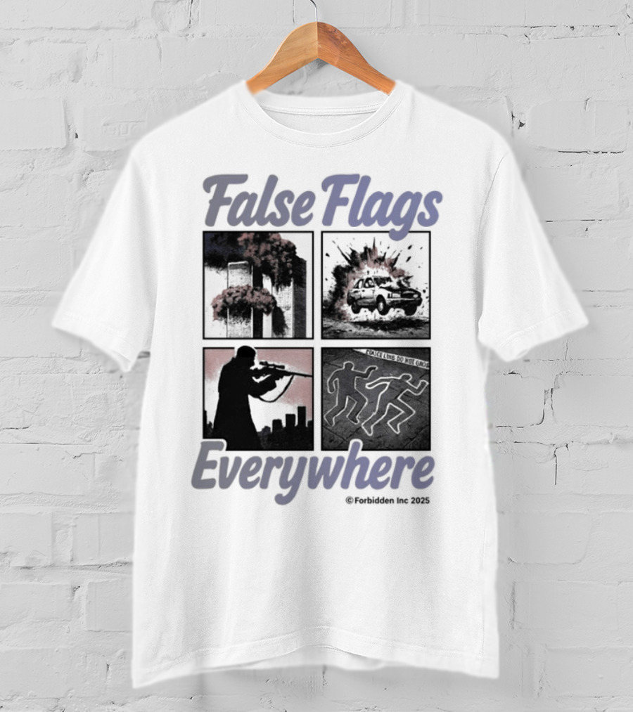 False Flags Explosions Imagery Everywhere T-Shirt
