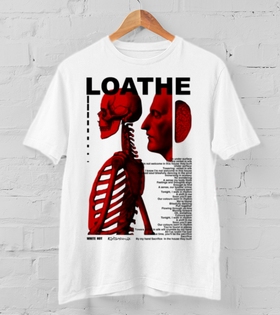 Loathe Anatomy Skull And Brain Illustration T-Shirt