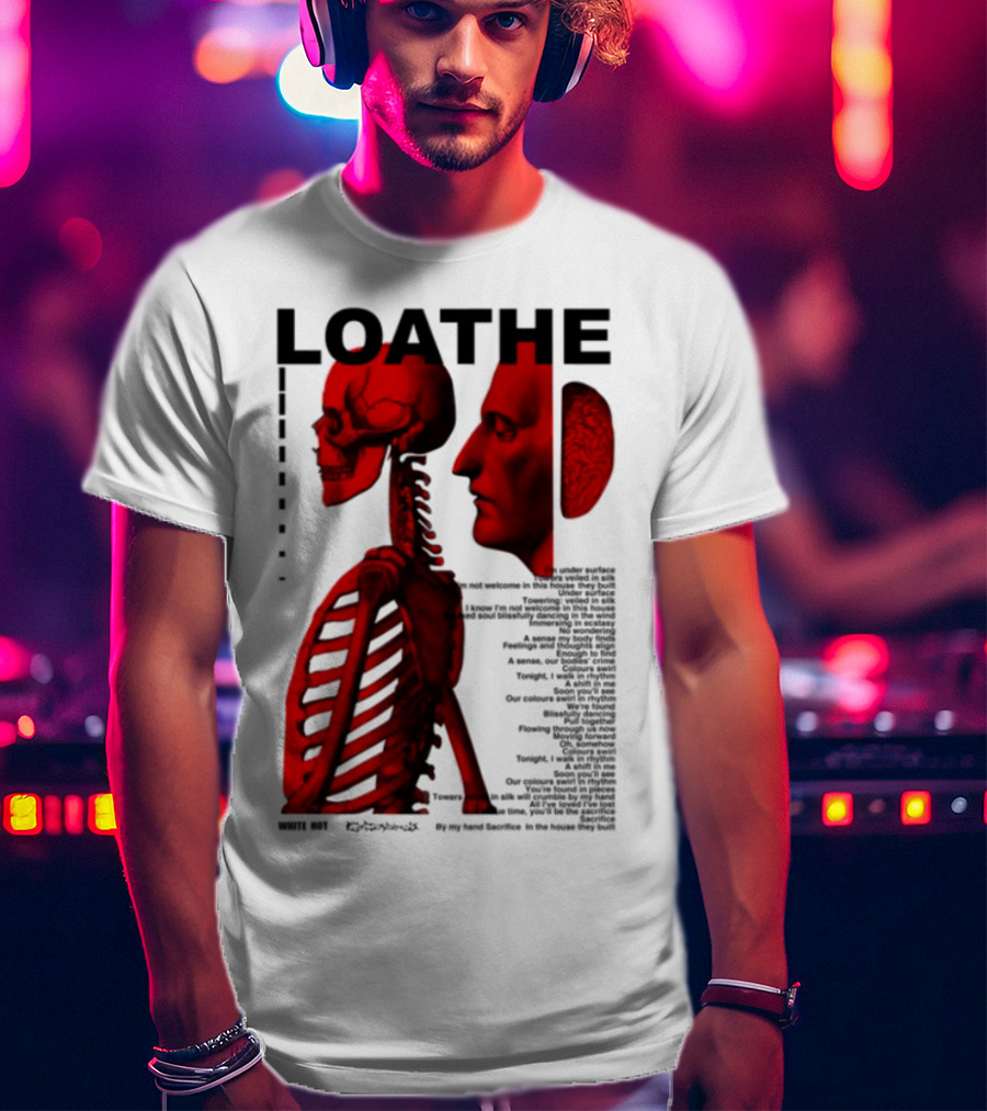 Loathe Anatomy Skull And Brain Illustration T-Shirt