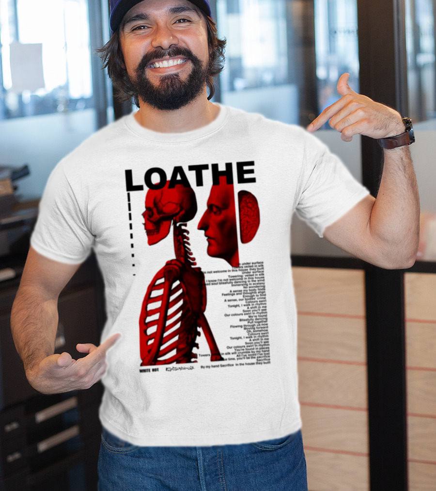 Loathe Anatomy Skull And Brain Illustration T-Shirt