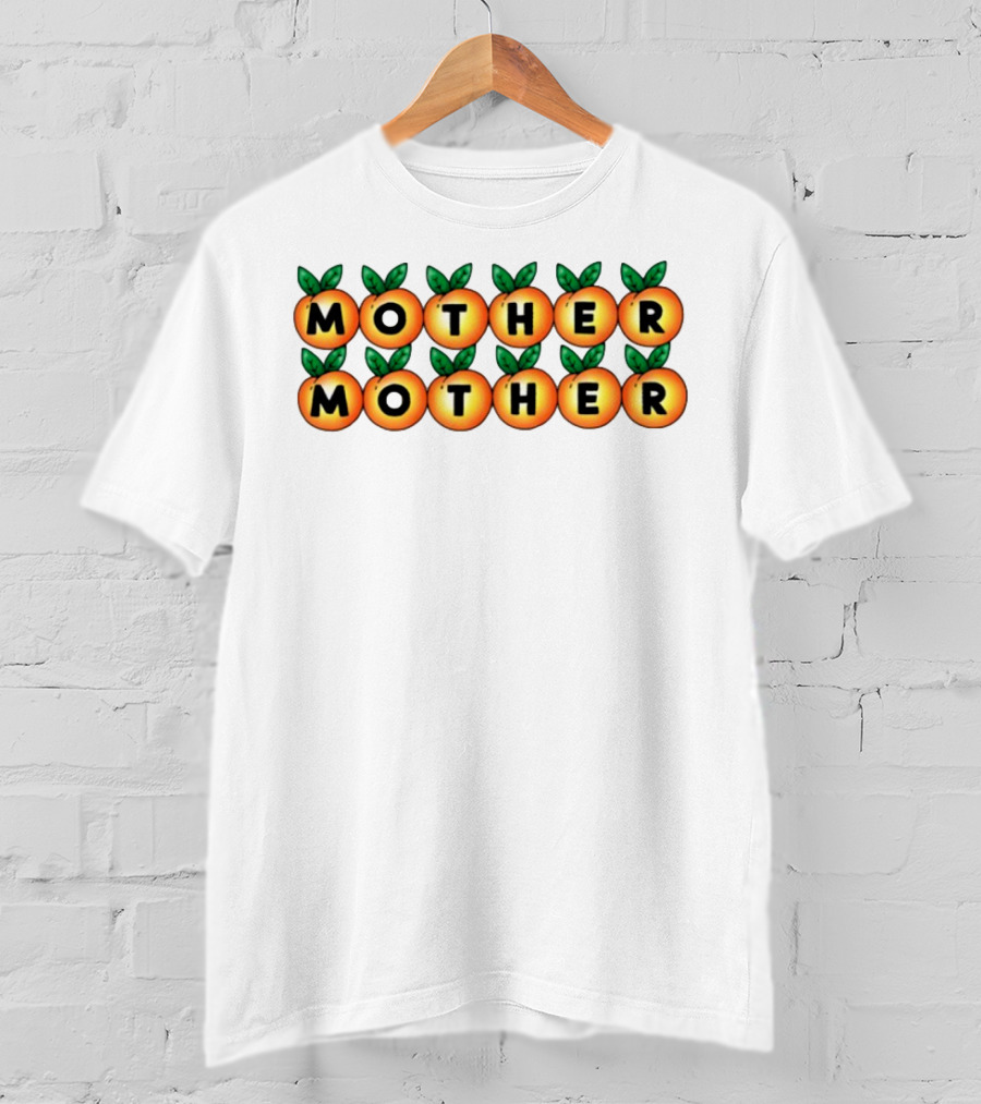 Mother Mother Peach Design Pattern T-Shirt