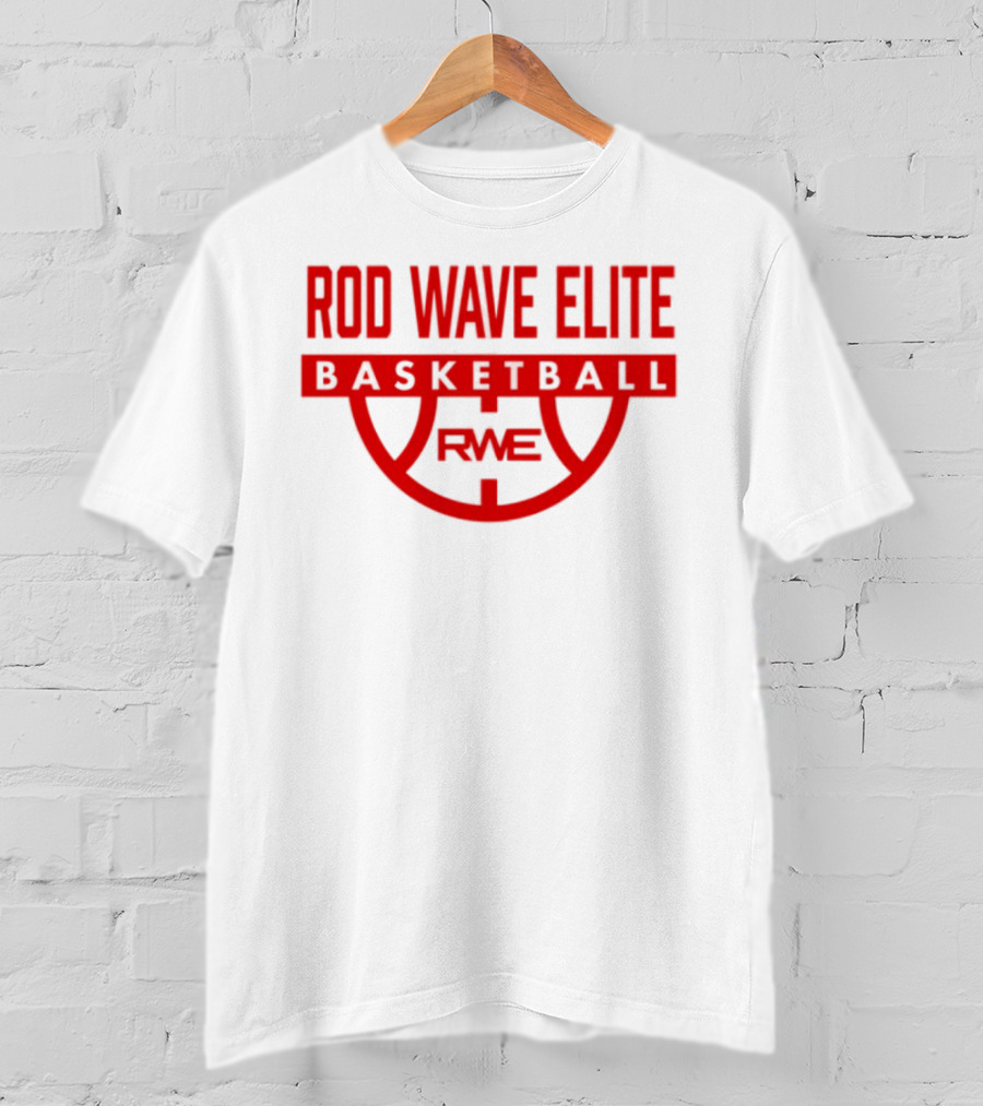 Rod Wave Elite Basketball RWE Performance White T-Shirt