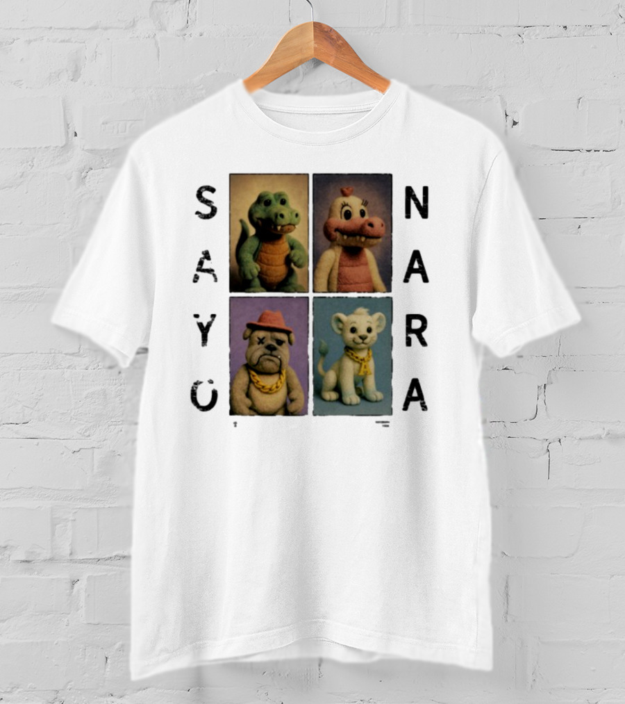Sayonara Fvmily Vintage Animal Characters T-Shirt