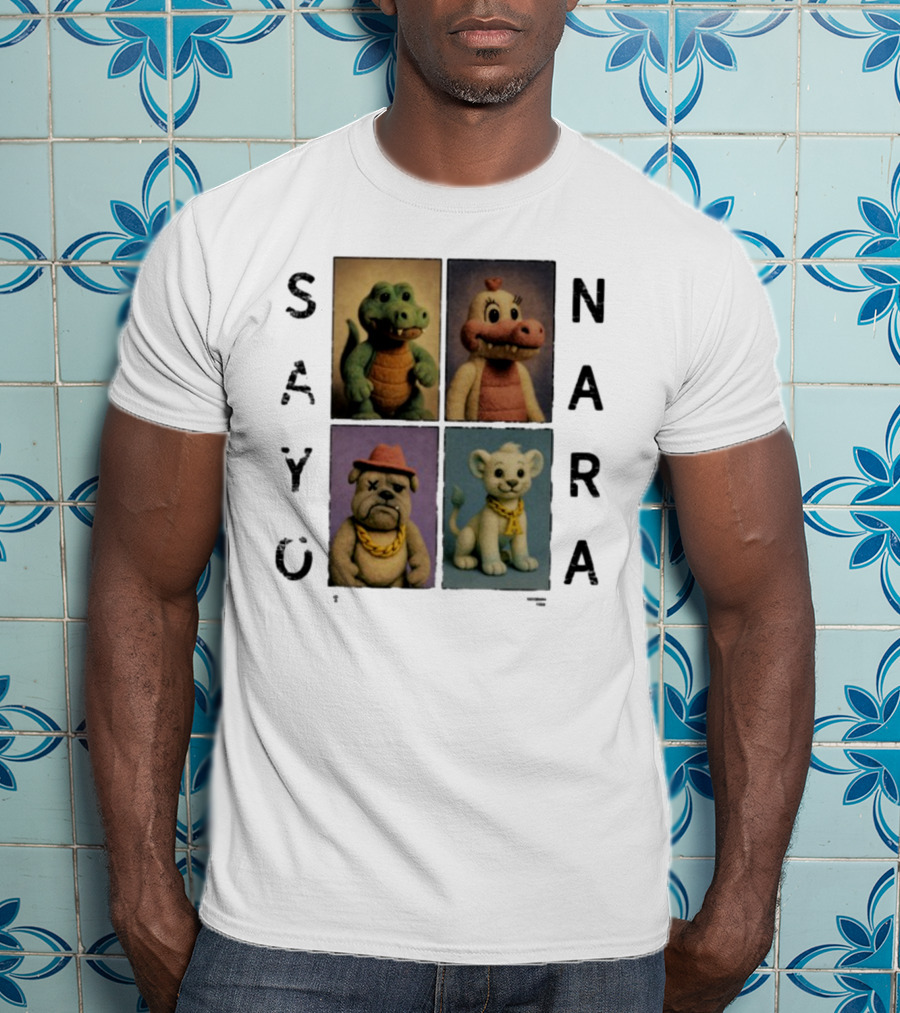 Sayonara Fvmily Vintage Animal Characters T-Shirt