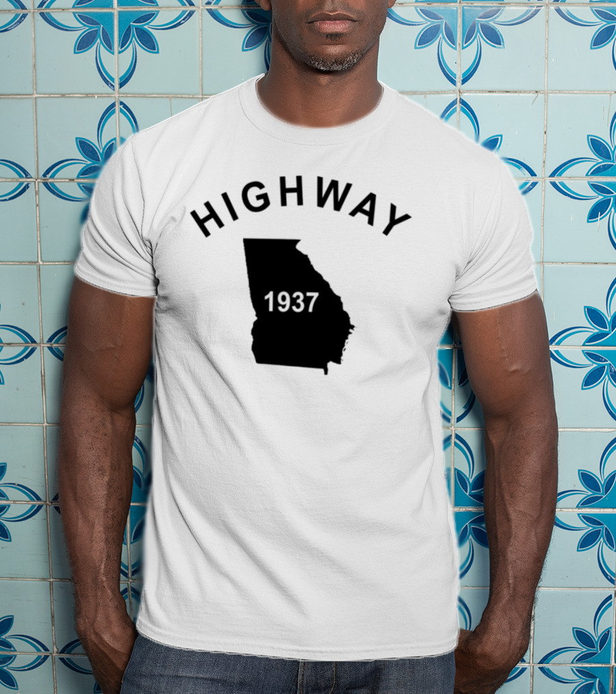 Highway 1937 Georgia Map Design Tyrus T-Shirt