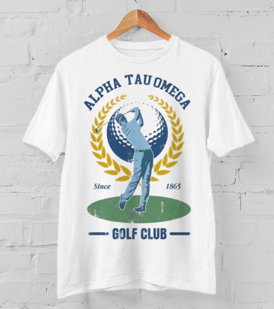 Alpha Tau Omega Golf Club Vintage Design Since 1865 T-Shirt