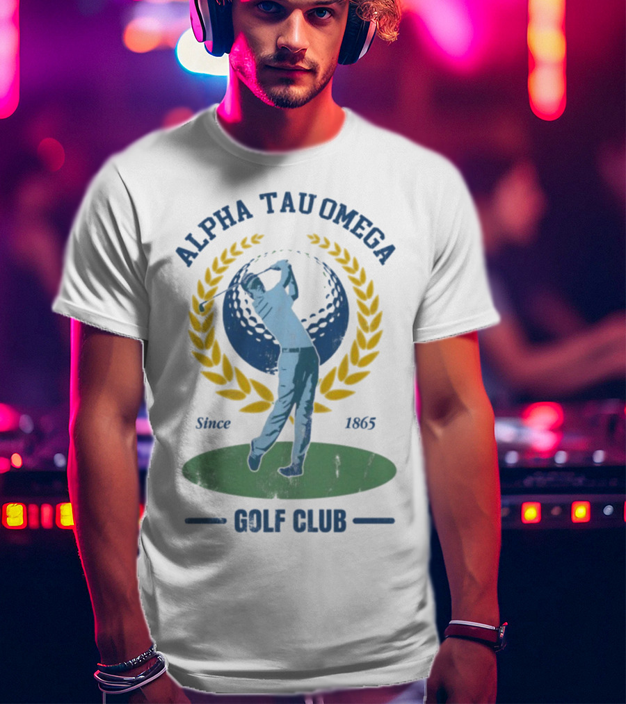Alpha Tau Omega Golf Club Vintage Design Since 1865 T-Shirt
