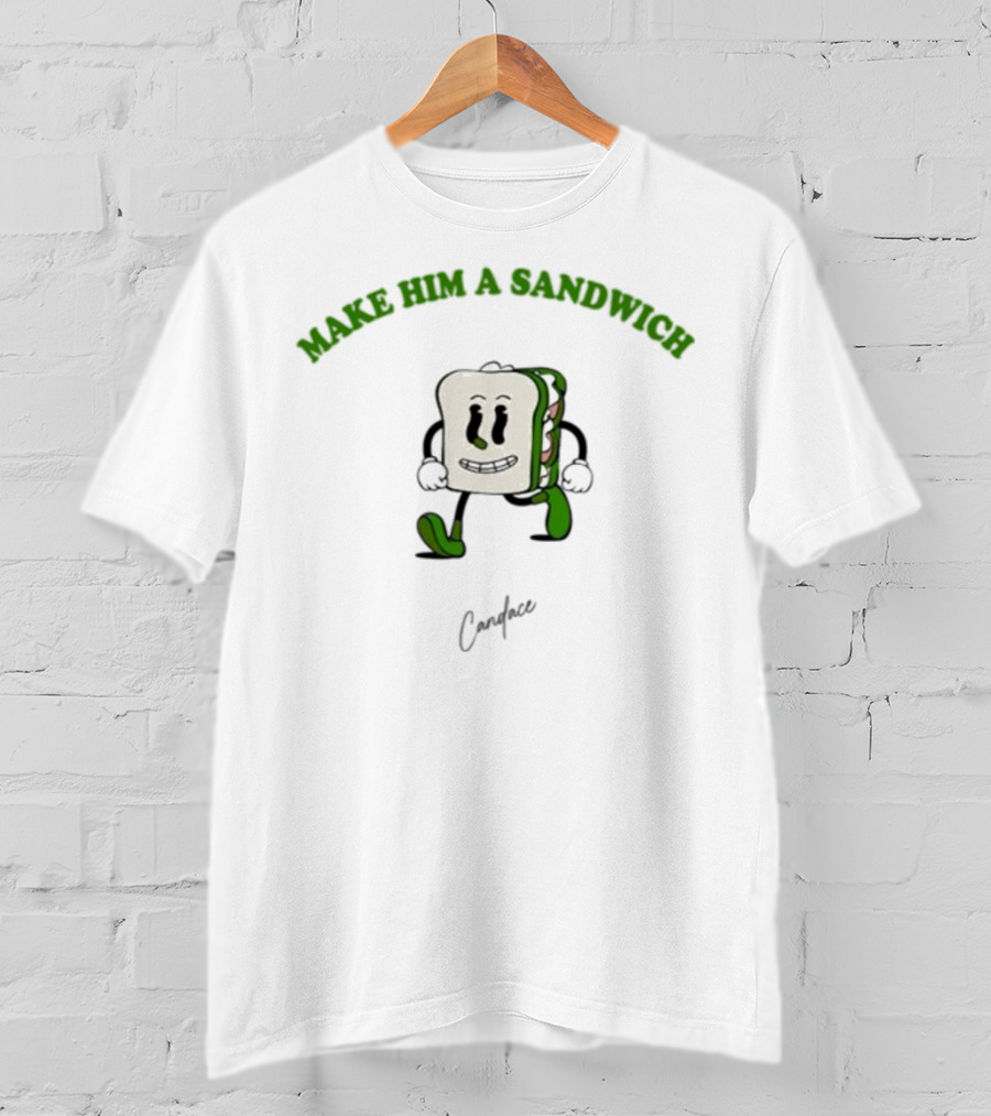 Candace Owens Make Him A Sandwich Walking Sandwich Character T-Shirt