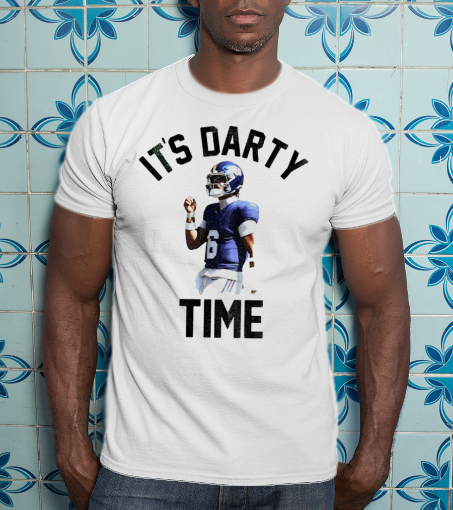 Jaxson Dart It's Darty Time New York Giants Football NFL 2025 T-Shirt