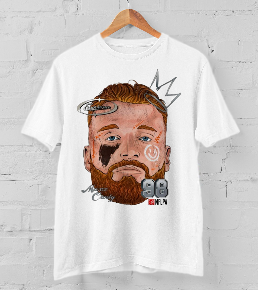 Euphoria Maxx Crosby 98 NFL Fat Head Illustration T-Shirt