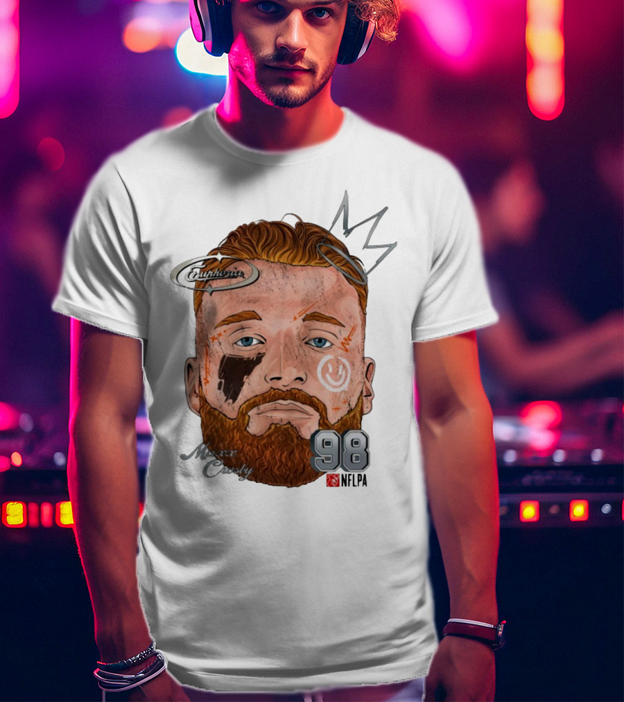Euphoria Maxx Crosby 98 NFL Fat Head Illustration T-Shirt