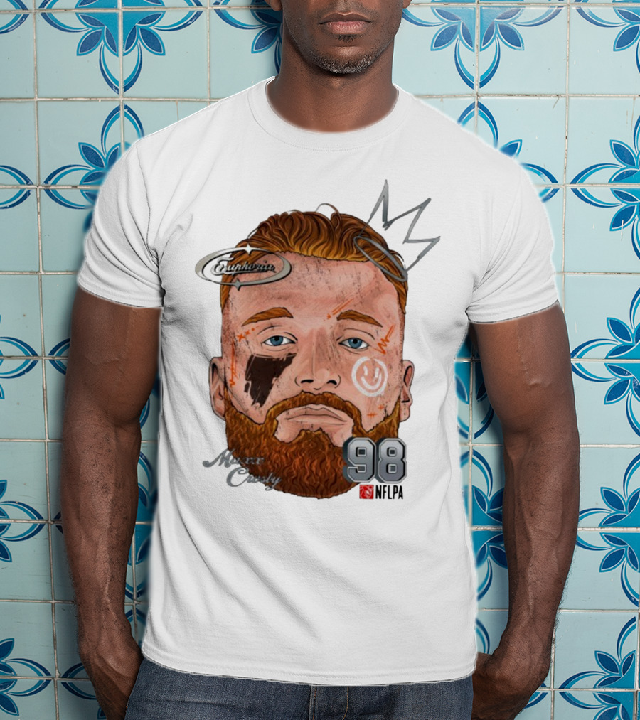 Euphoria Maxx Crosby 98 NFL Fat Head Illustration T-Shirt