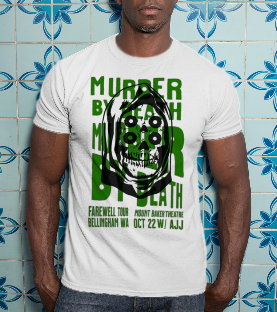 Murder By Death Farewell Tour Bellingham WA Oct 22 With AJJ 20th Anniversary T-Shirt