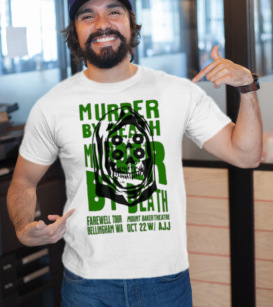 Murder By Death Farewell Tour Bellingham WA Oct 22 With AJJ 20th Anniversary T-Shirt