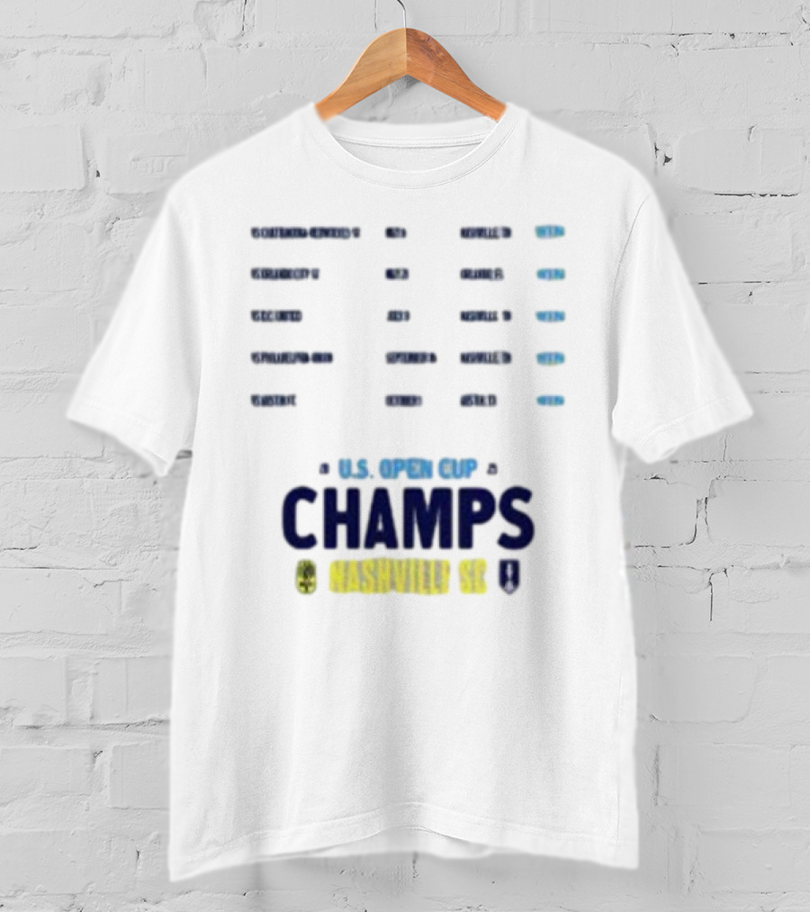 U.S. Open Cup Champs 2025 Nashville SC Concert Trophy T-Shirt