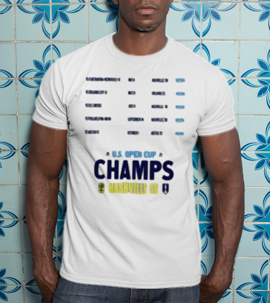 U.S. Open Cup Champs 2025 Nashville SC Concert Trophy T-Shirt